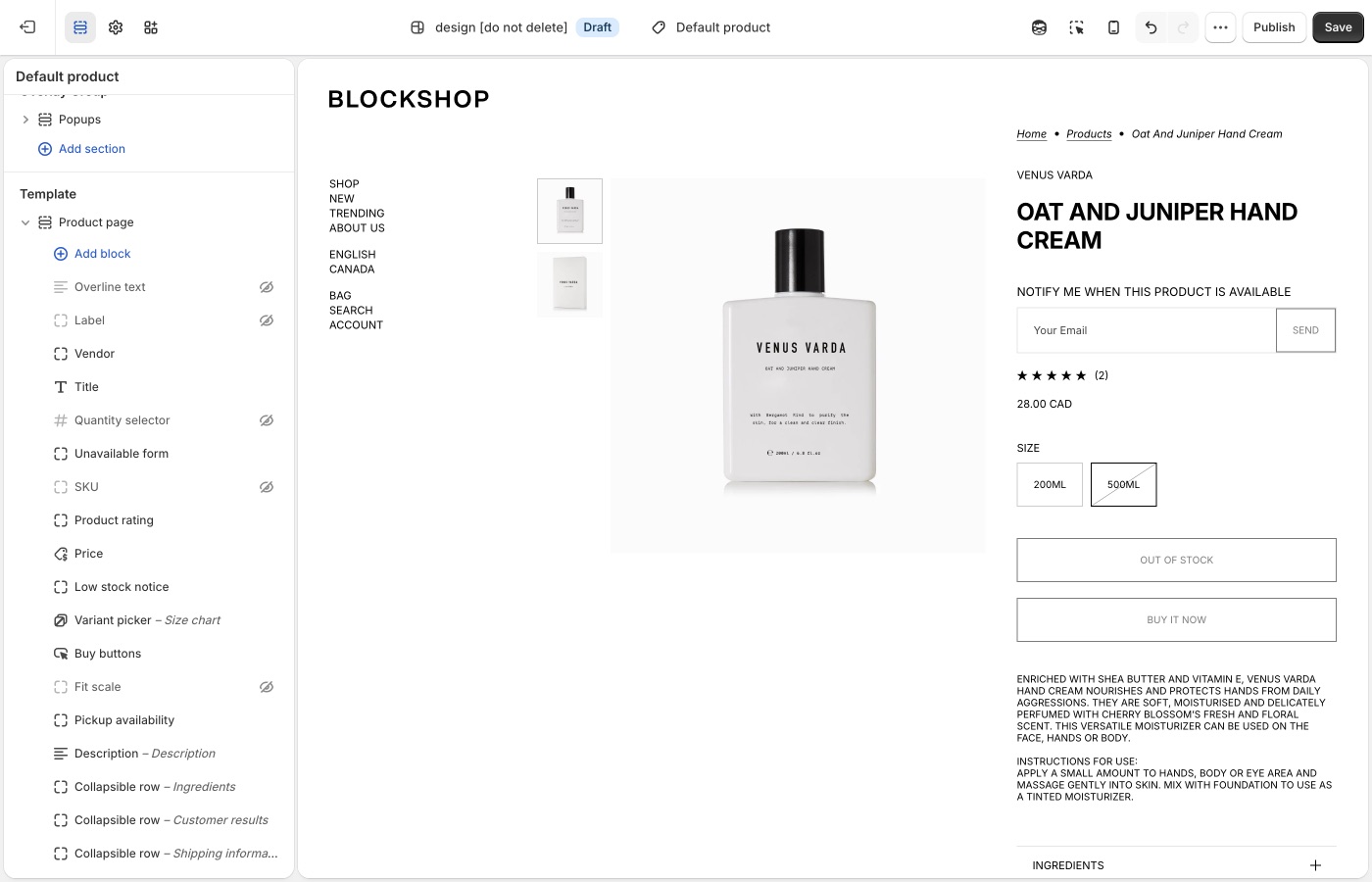 Blockshop unavailable form block