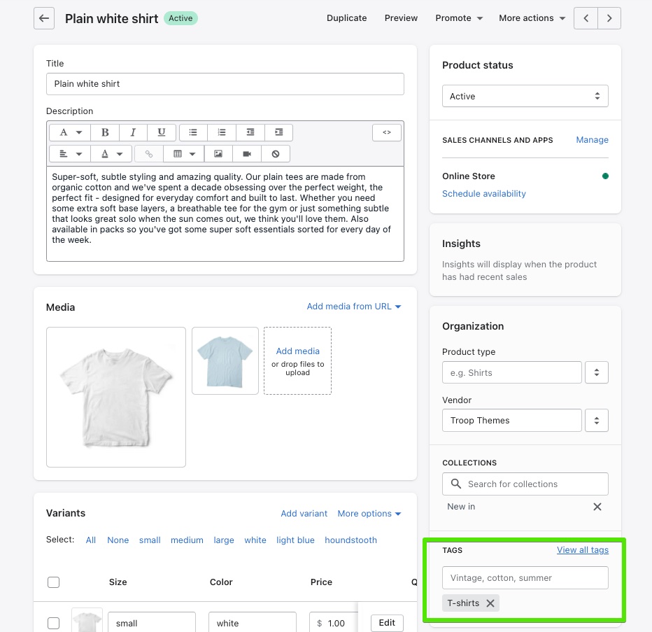 Tag, Description & Variants